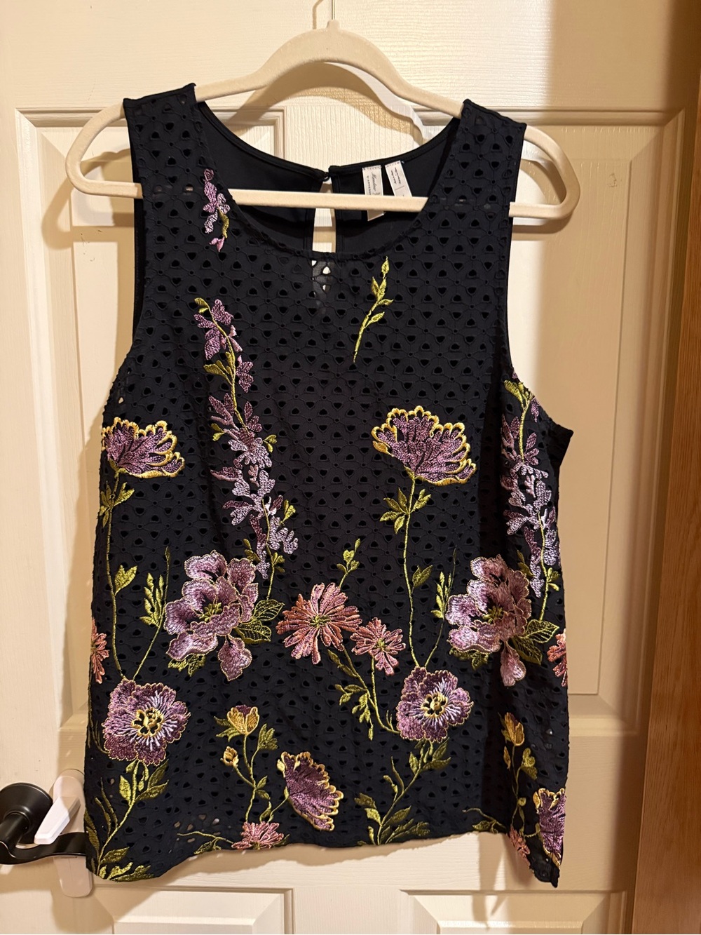 Anthropologie Black Camisole with Simple Neckline Meadow Rue